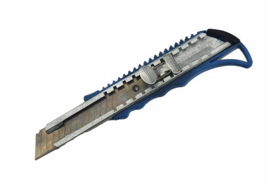 Нож канцелярский метал.332(синий) 9326