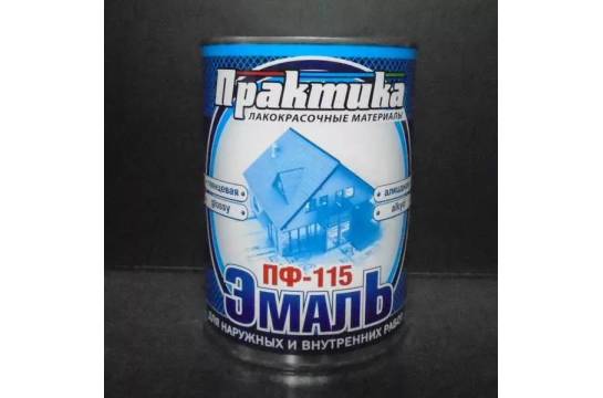Черная Эмаль ПФ-115 0,9 кг. Яцкевич