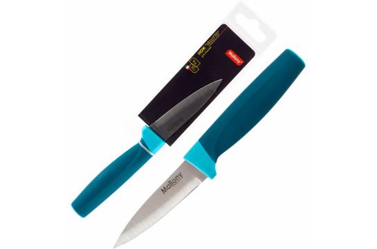 Нож с рукояткой 9см.софт-тач VELUTTO MAL-04VEL д.овощей