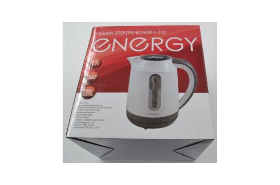 Чайник элект.ENERGY E-210 (1,7 л, диск) красный