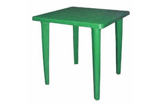 Стол квадратный (800х800х710мм.) зеленый ИН