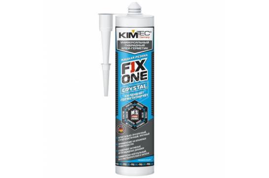 Клей-герметик `KIM TEK FIX ONE`(жидкая резина) прозр. 380гр