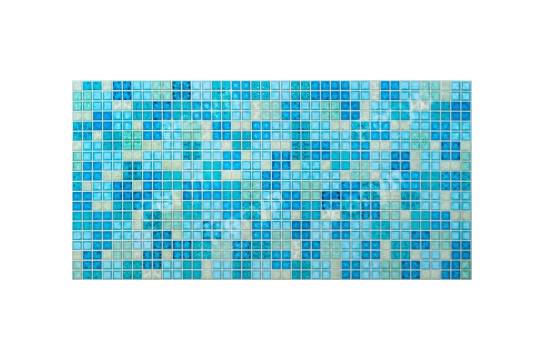 Панель ПВХ `блик синий``Декопан`955х480мм.(0,45м2)