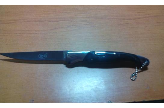 Нож раскладной брелок `А 030`Columbia прищепка