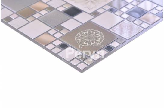 Панель ПВХ мозаика`Модерн оливковый``Декопан``955х480мм.(0,45м2)