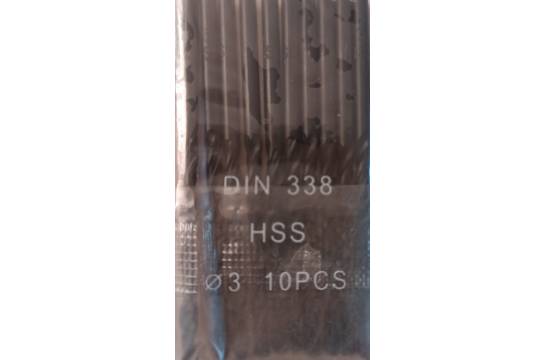Сверло по металлу ф3,0мм.HSS DIN 333 упак.10шт.